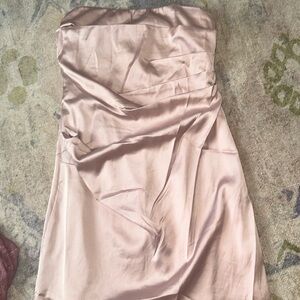 Lelis xs pink silk dress never worn